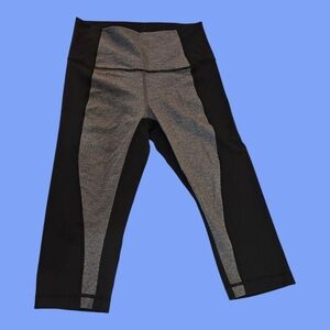 Lululemon Short Black and Gray Leggings